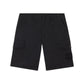 Stone Island Weatherproof Cotton Canvas Black Ghost Cargo Shorts