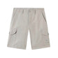 Stone Island Weatherproof Cotton Canvas Dust Grey Ghost Cargo Shorts