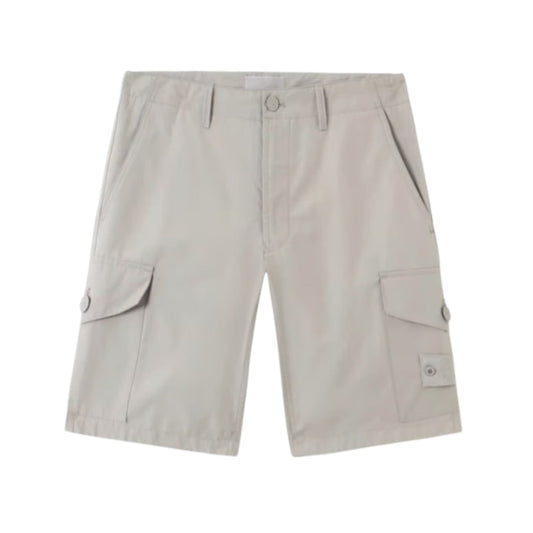 Stone Island Weatherproof Cotton Canvas Dust Grey Ghost Cargo Shorts