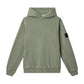 Stone Island Malfile Fleece 'Old' Effect Musk Green Hoodie