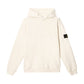 Stone Island Malfile Fleece 'Old' Effect Ivory Hoodie