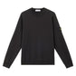 Stone Island Organic Cotton Fleece Black Sweatshirt