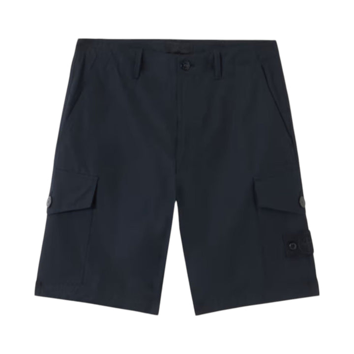 Stone Island Weatherproof Cotton Cargo Navy Ghost Shorts