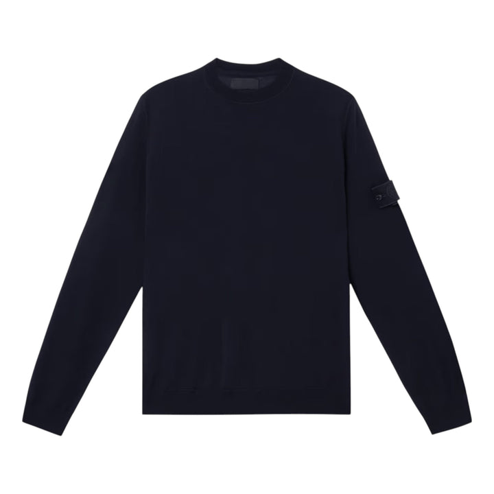Stone Island Light RWS Pure Wool Ghost Navy Sweatshirt