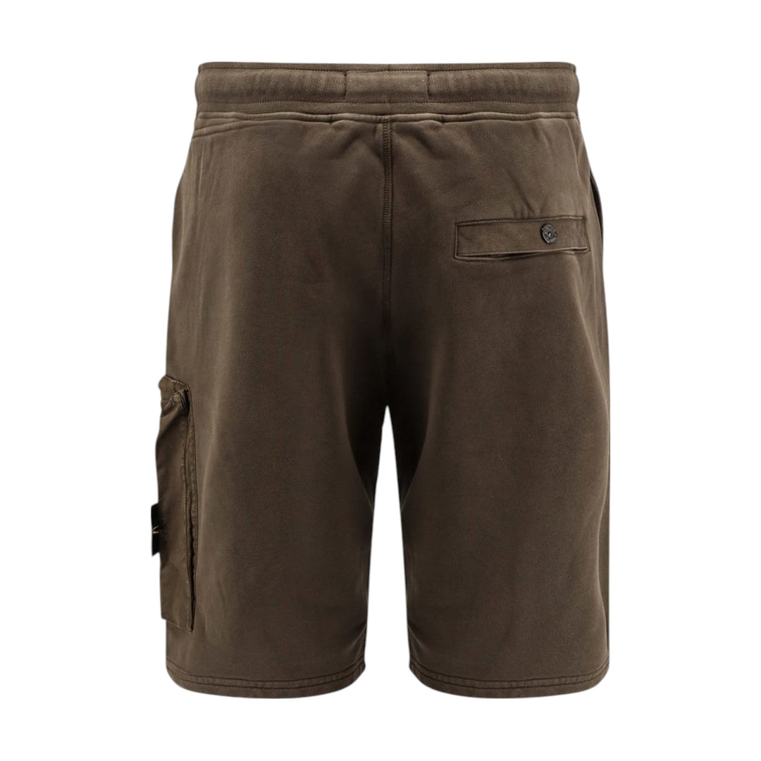 Stone Island Cotton Military Green Shorts