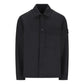 Stone Island Virgin Wool Ghost Black Overshirt