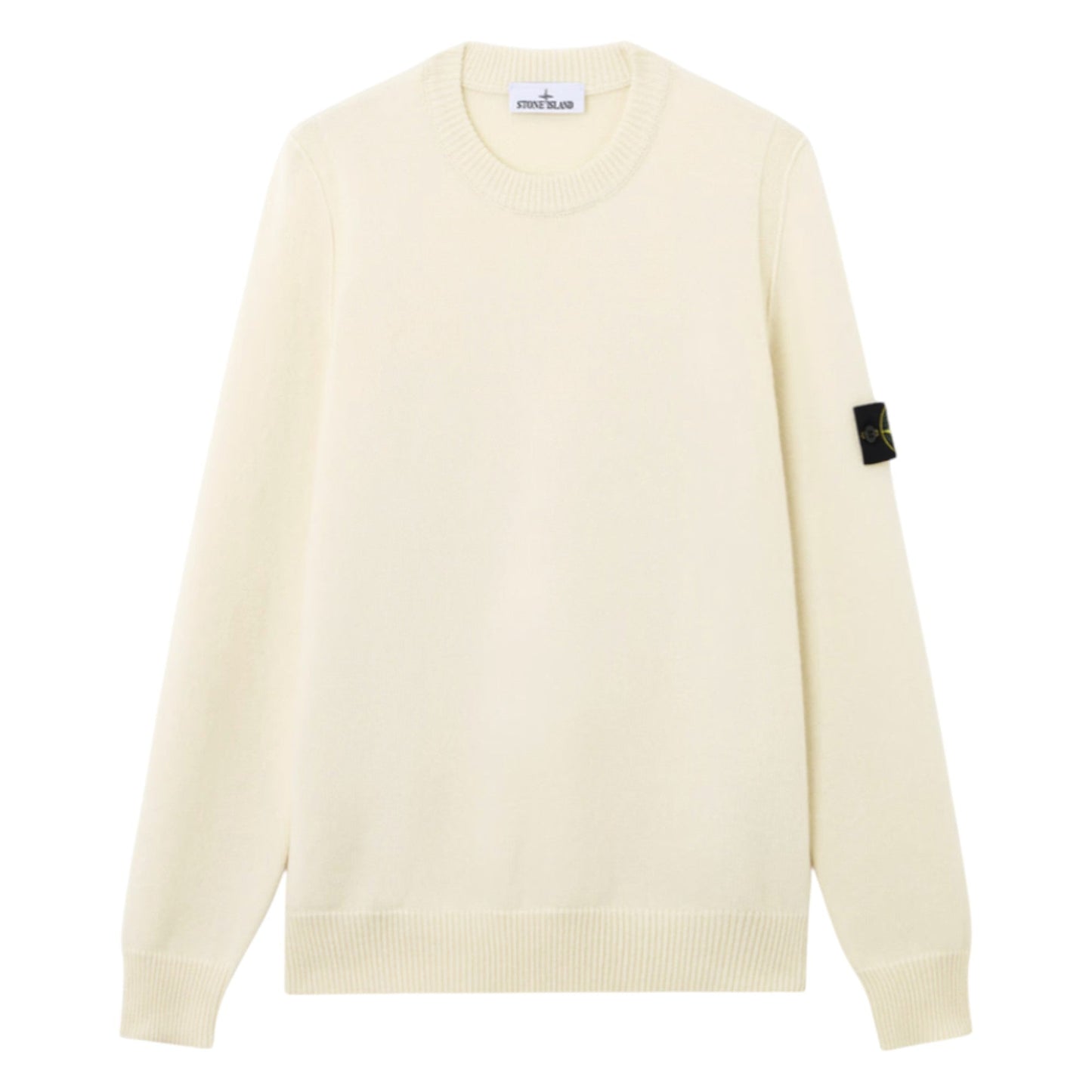 Stone Island Ivory Lambswool Sweatshirt