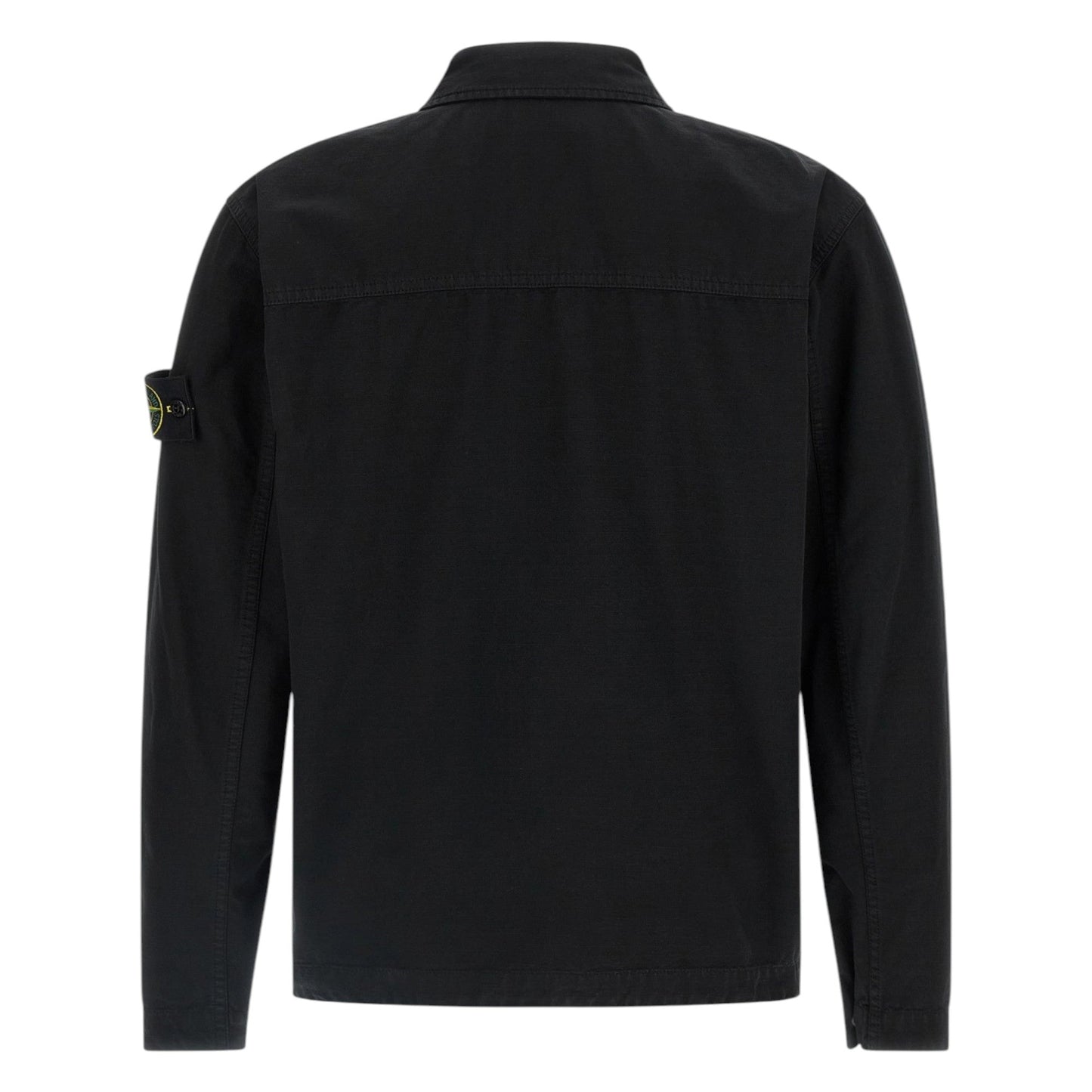 Stone Island Raw Cotton Black Overshirt