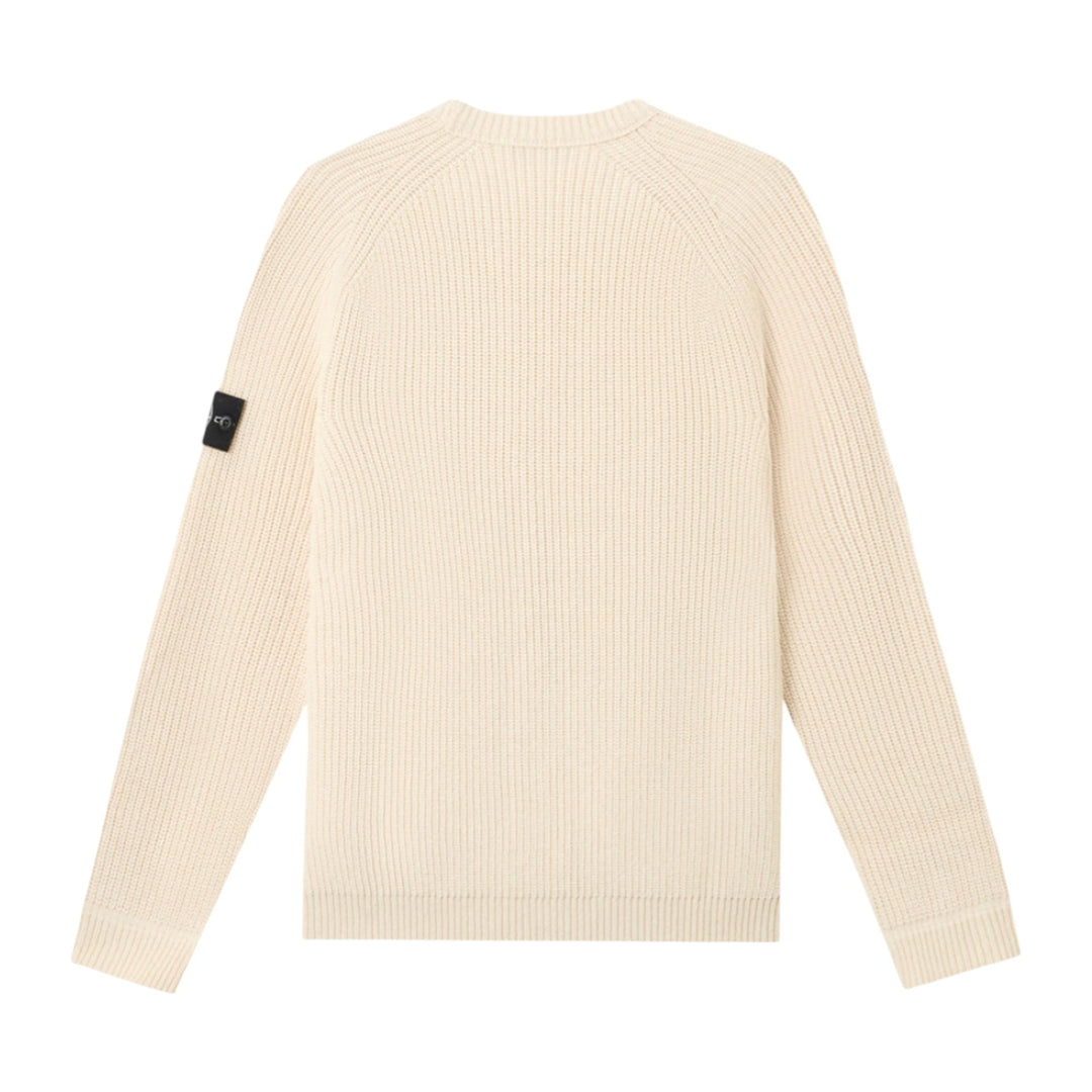 Stone Island Ribbed Fisherman Special Edition Beige Sweatshirt