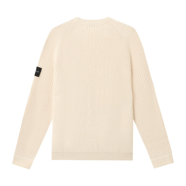 Stone Island Ribbed Fisherman Special Edition Beige Sweatshirt
