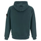 Stone Island Fleece Cotton Teal Green Hoodie