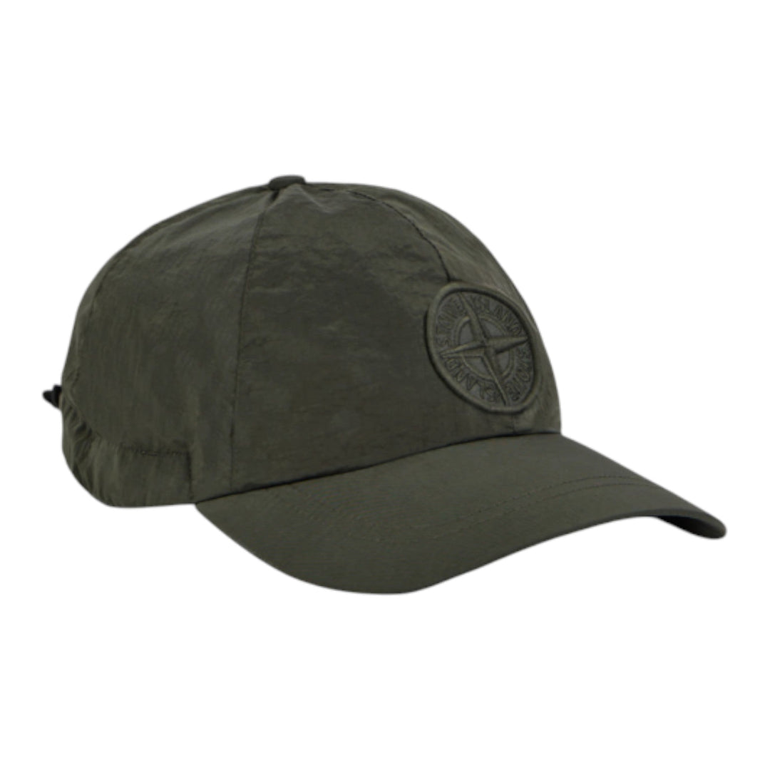 Stone Island Nylon Metal In Econyl Musk Green Cap