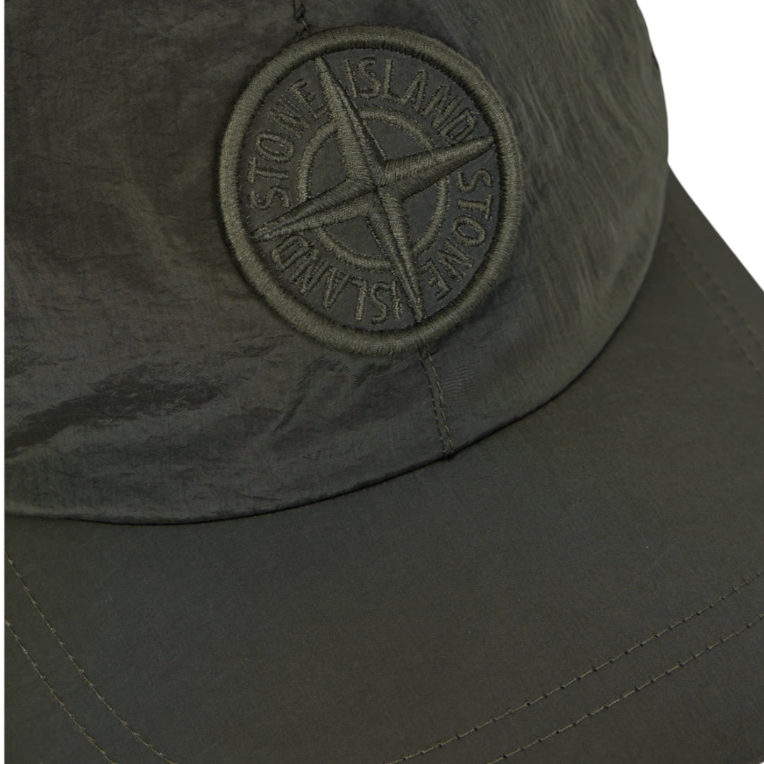 Stone Island Nylon Metal In Econyl Musk Green Cap