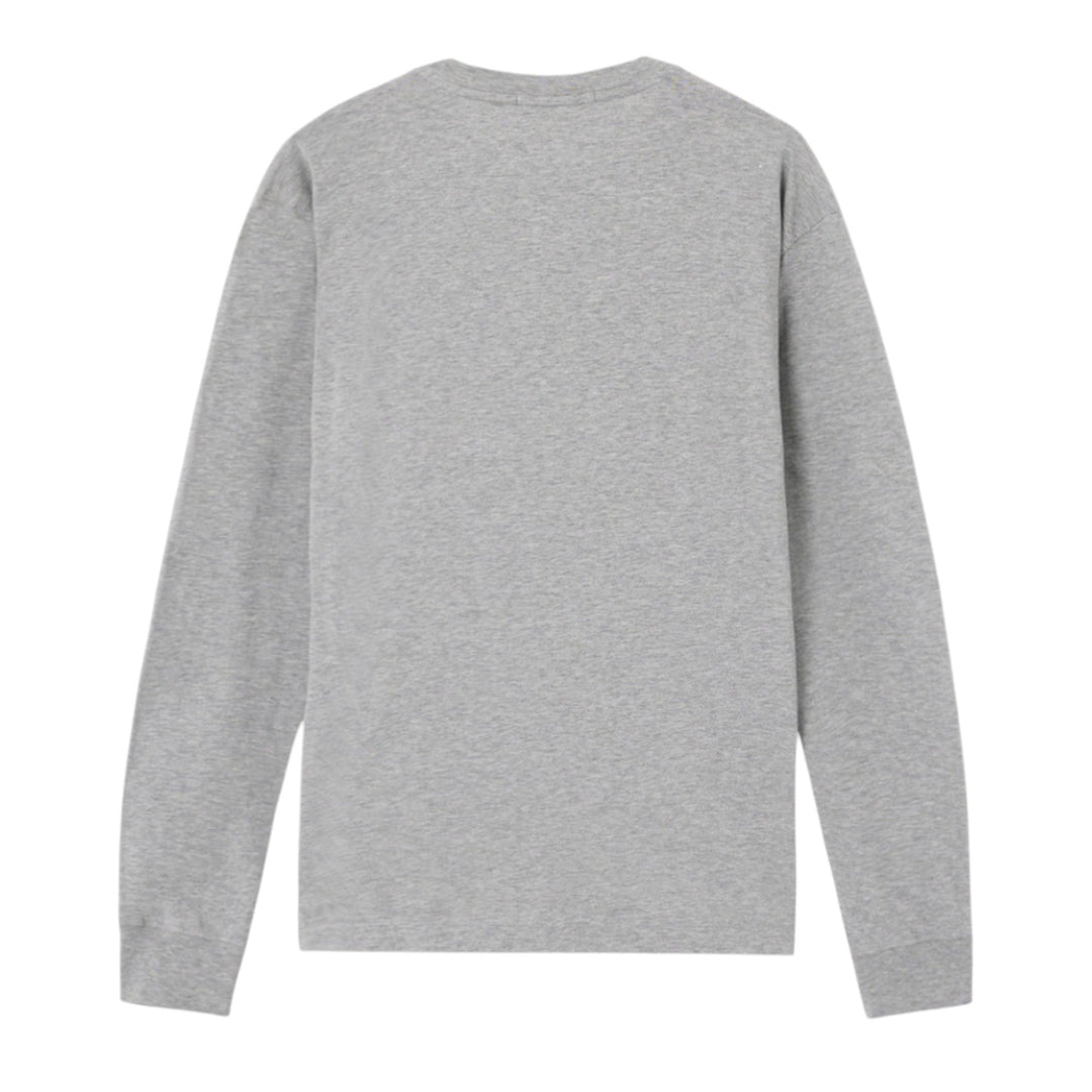 Stone Island Dust Grey 60/2 Cotton Long Sleeve T-shirt
