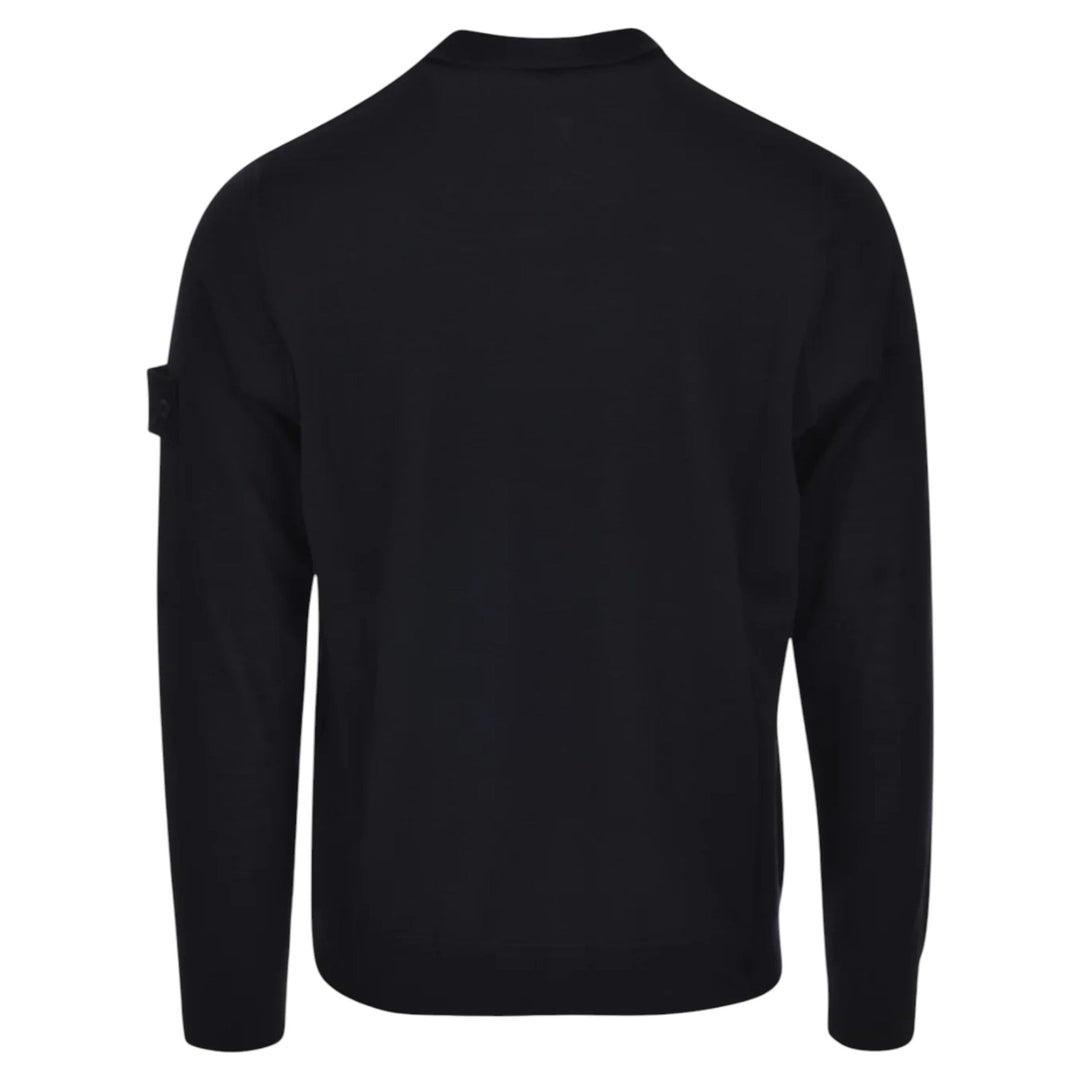 Stone Island Pure Light RWS Wool Ghost Navy Sweatshirt