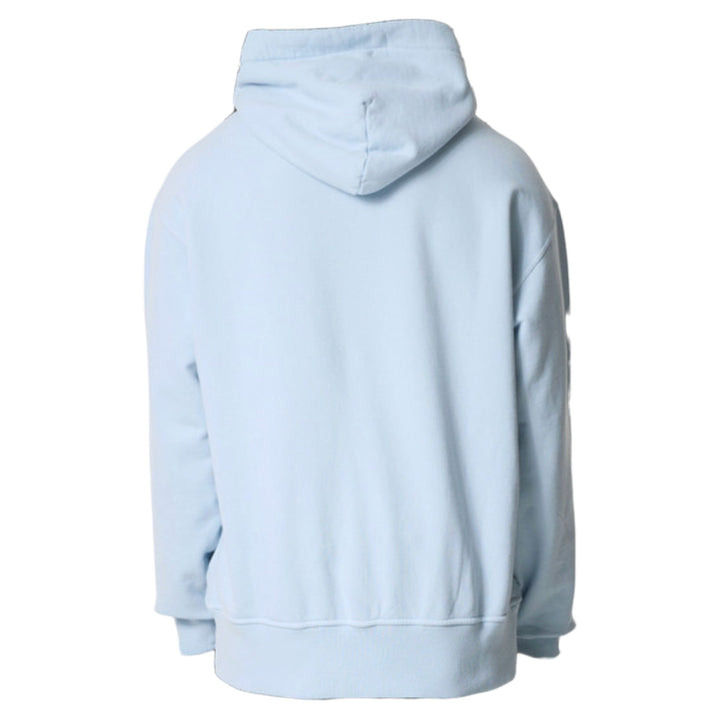 Stone Island Marina Brushed Organic Cotton Baby Blue Hoodie