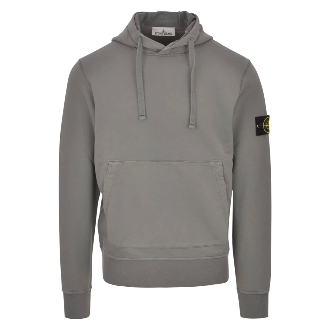 Stone Island Organic Cotton Cement Grey Hoodie