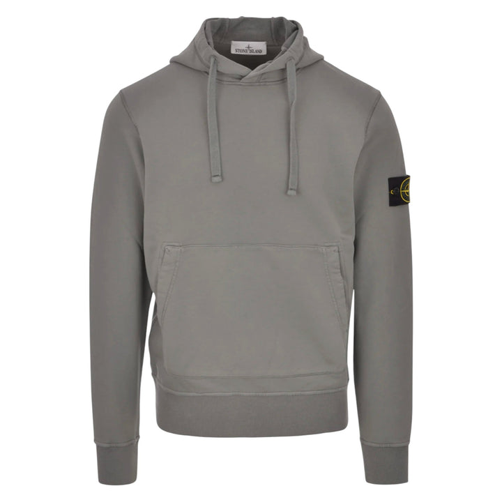Stone Island Organic Cotton Cement Grey Hoodie