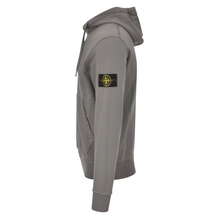 Stone Island Organic Cotton Cement Grey Hoodie