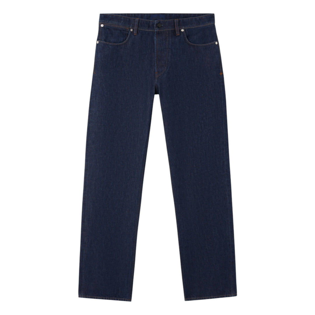 Stone Island Indigo Denim Rise Regular Straight Fit Blue Rinse Jeans