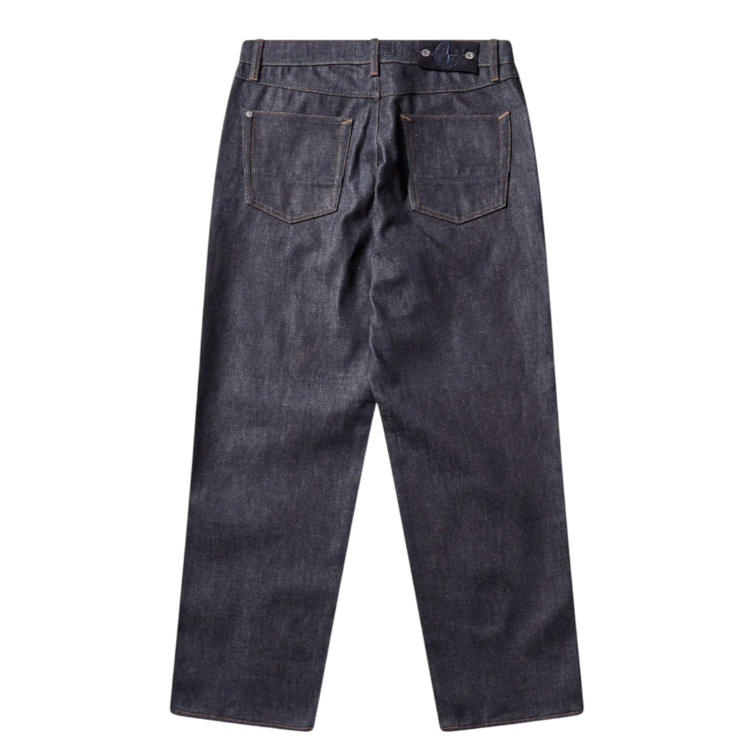 Stone Island Raw Denim Loose Navy Blue Jeans