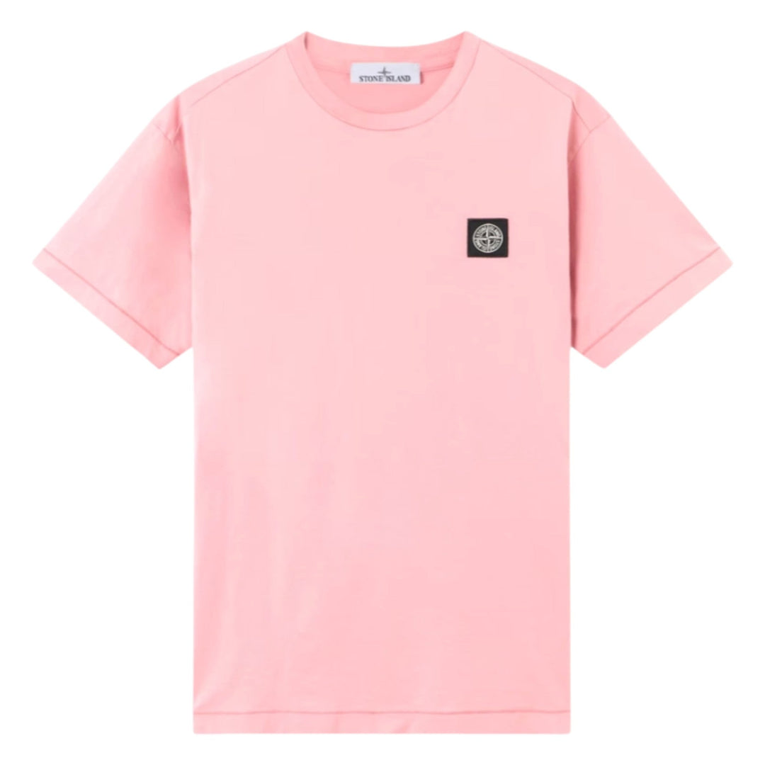 Stone Island Compass Patch Logo Pink T-shirt