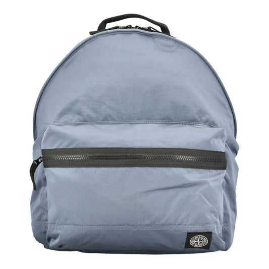 Stone Island Coated Nylon Metal In Econyl Avio Blue Backpack