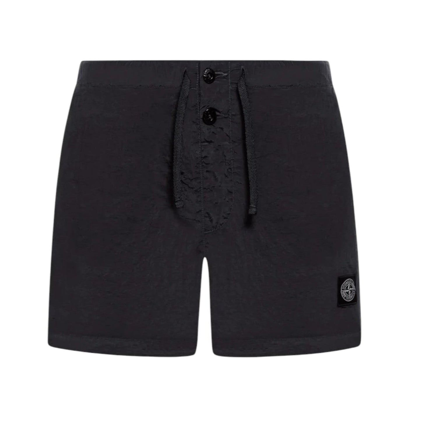 Stone Island Nylon Black Swimshorts