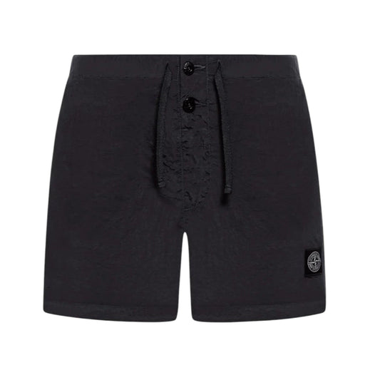 Stone Island Nylon Black Swimshorts