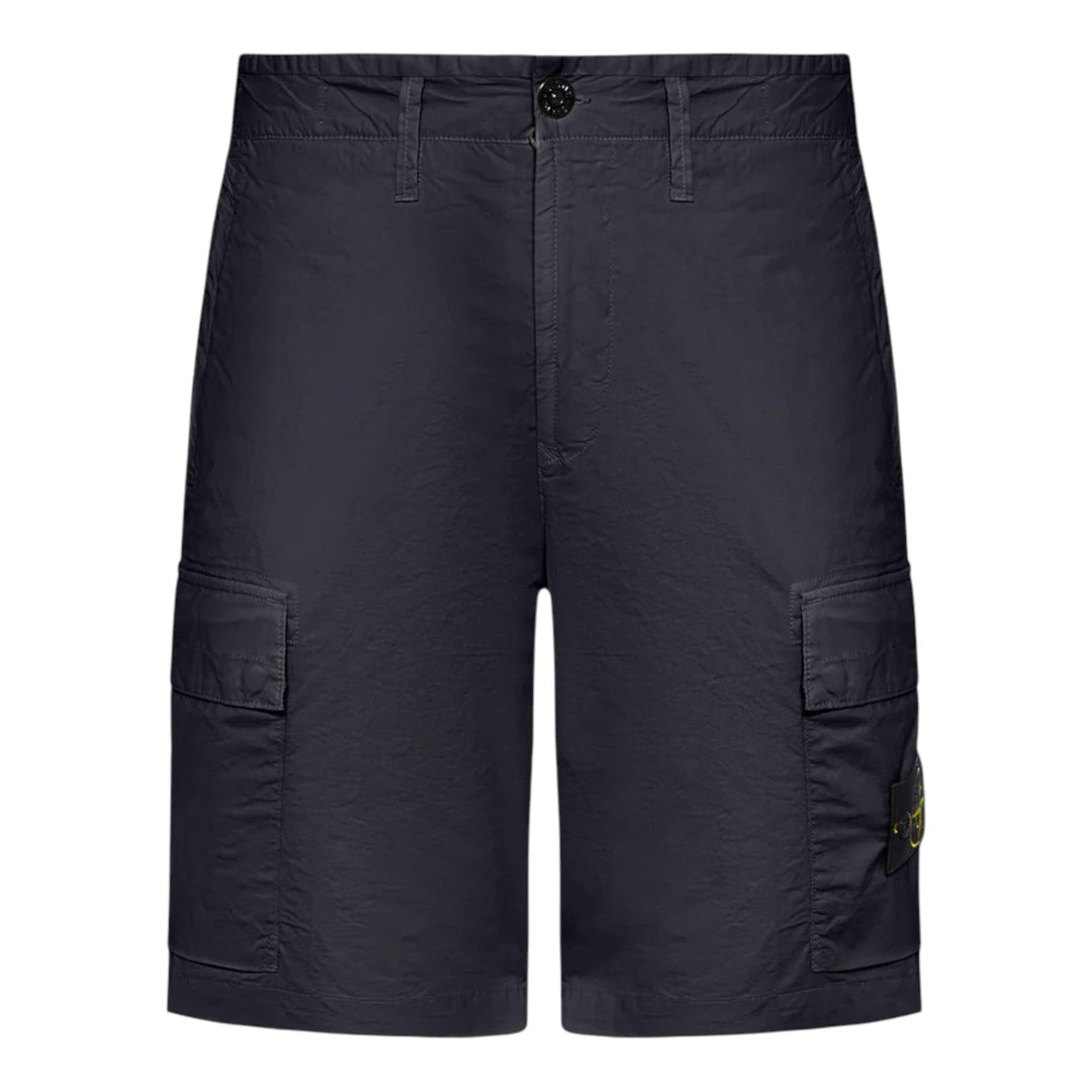 Stone Island Navy Bermuda Cargo Shorts
