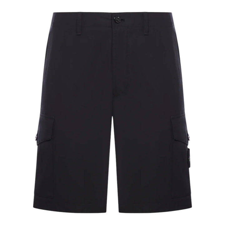 Stone Island Black Cargo Bermuda Ghost Shorts
