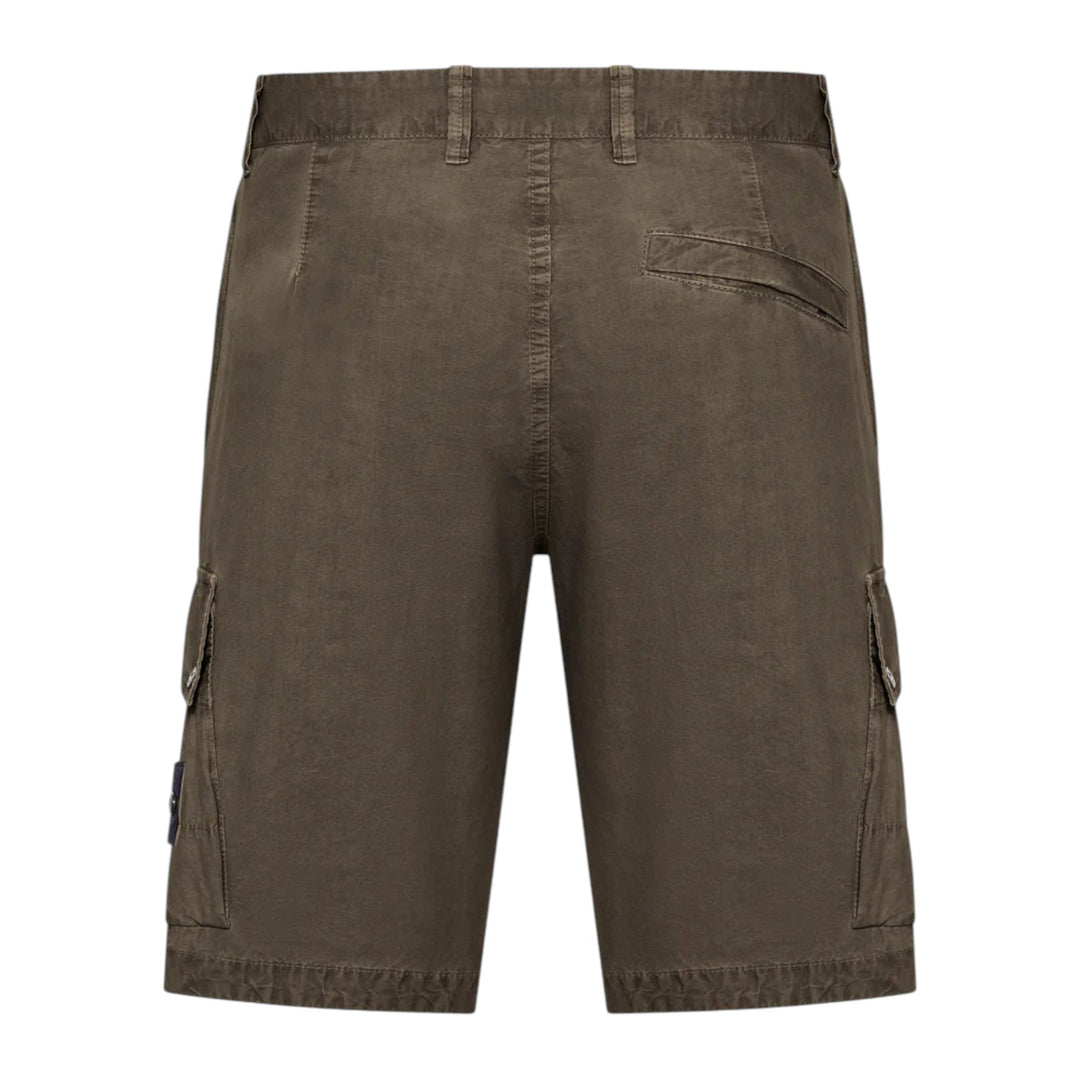 Stone Island Bermuda Cargo Military Green Slim Shorts