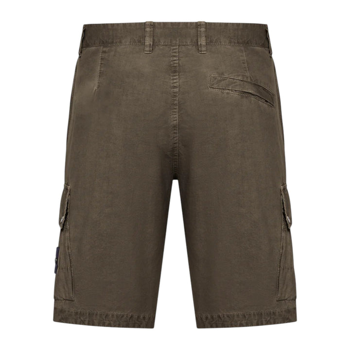 Stone Island Bermuda Cargo Military Green Slim Shorts