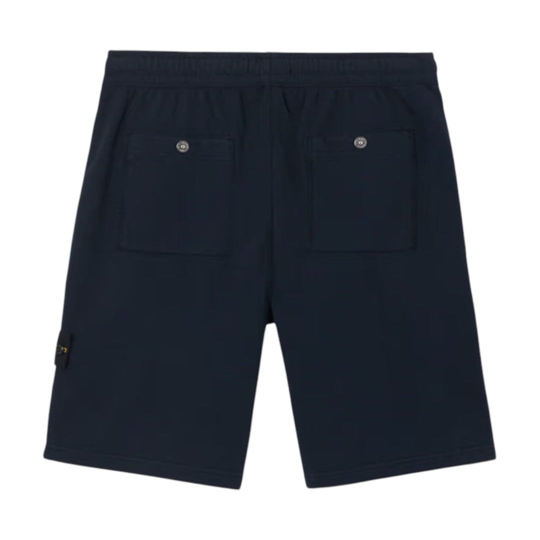 Stone Island Malfile Fleece 'Old' Bermuda Navy Shorts