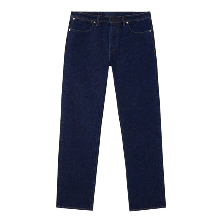 Stone Island Indigo Denim-Rinsed Navy Blue Regular Jeans