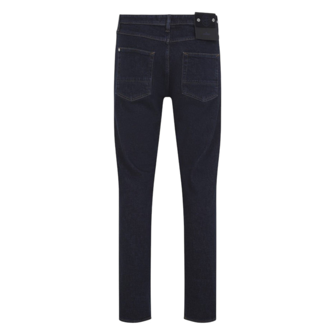 Stone Island Stretch Indigo Navy Denim Rinsed Slim Jeans