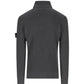 Stone Island Lead Grey Full Rib Wool Turtleneck Sweatshirt