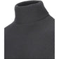 Stone Island Lead Grey Full Rib Wool Turtleneck Sweatshirt