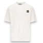 Stone Island, White Compass Patch Crewneck T-Shirt - True Labels