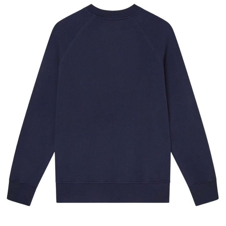 Casablanca Embroidered Sweatshirt Stacked Logo Navy Navy Blue Sweatshirts Womens