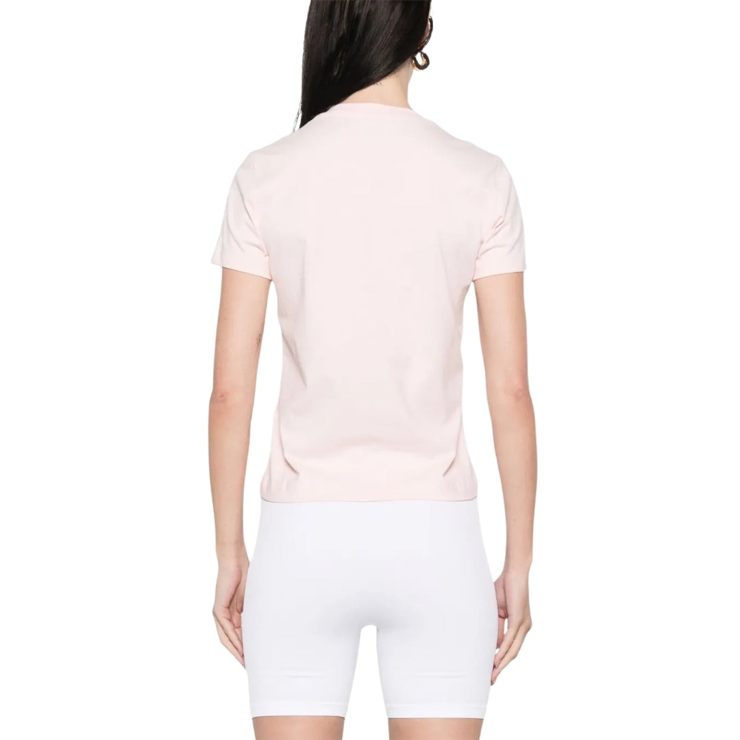 Casablanca Printed Fitted  T-Shirt Diamond Column Pink  T-Shirts Womens