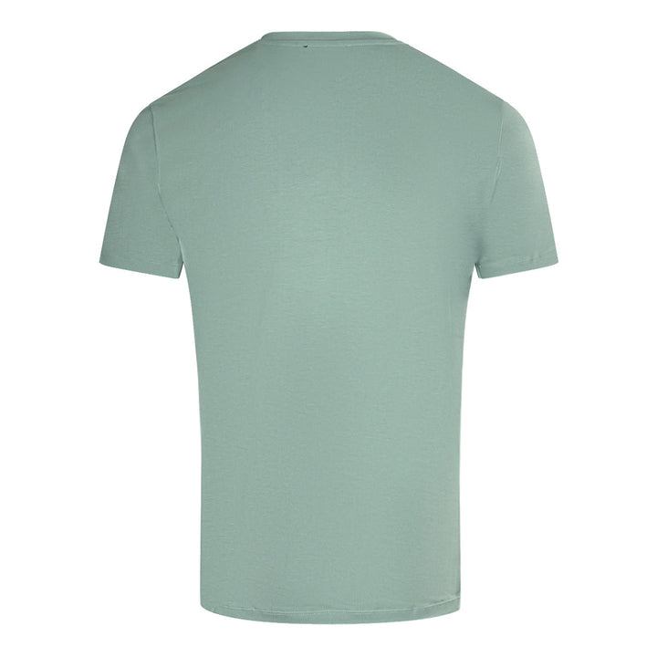 Balmain Brand Embossed Logo Green T Shirt - Style Centre Wholesale