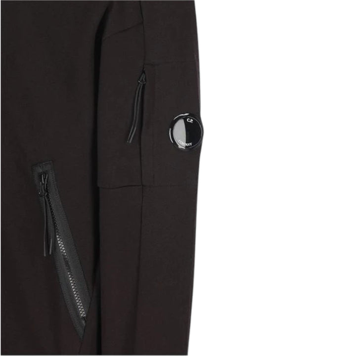 C.P. Company, Black Zip Closure Hooded Sweatshirt