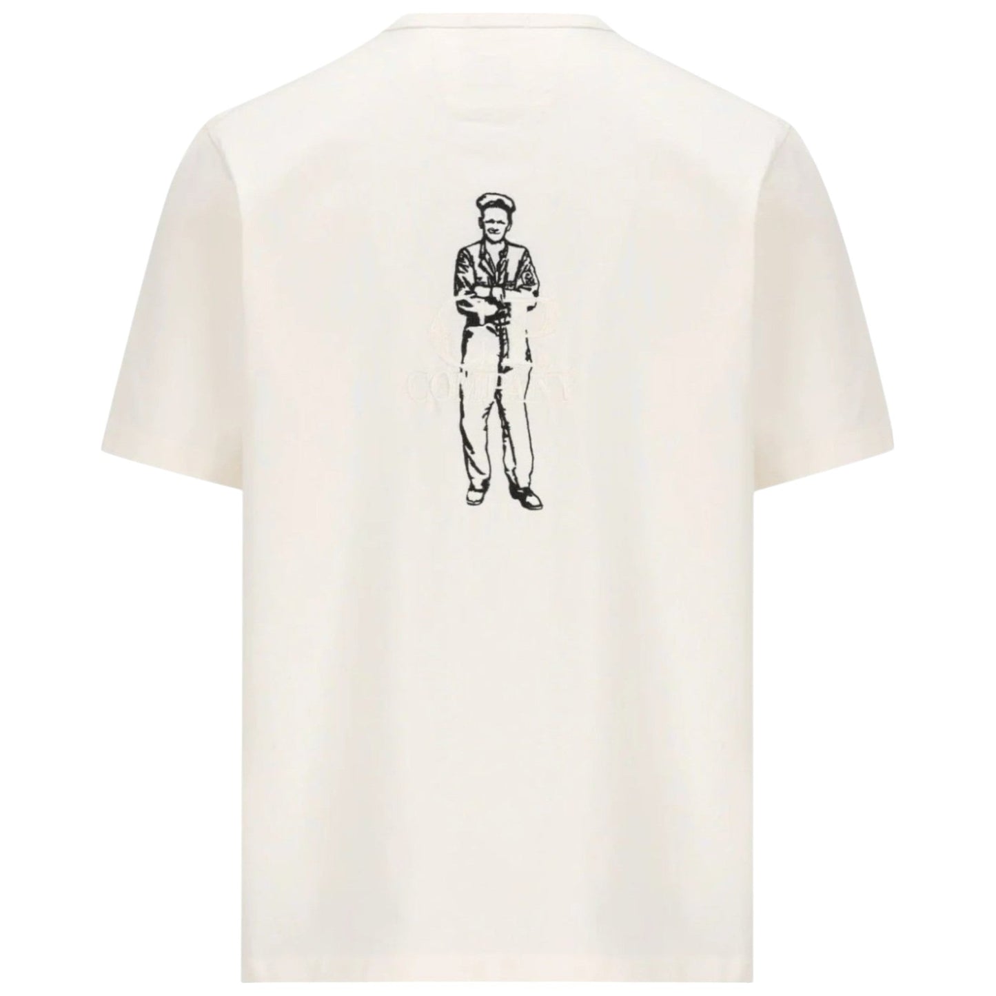 C.P. Company, British Sailor White T-Shirt