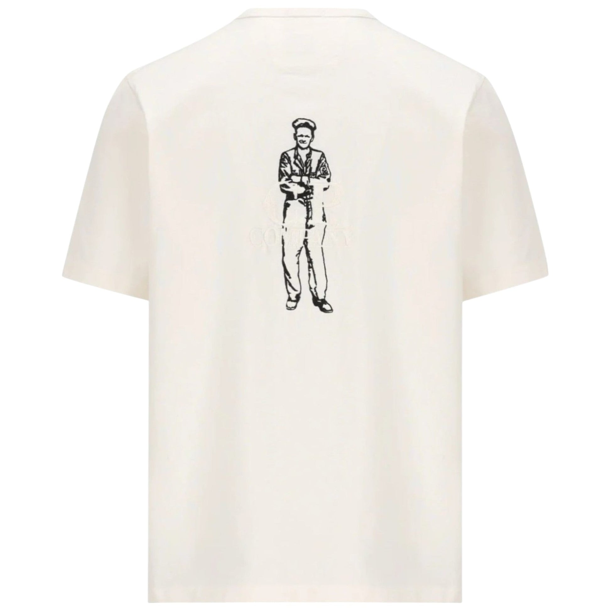 C.P. Company, British Sailor White T-Shirt