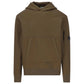 C.P. Company, Brushed Cotton Fleece Green Hoodie