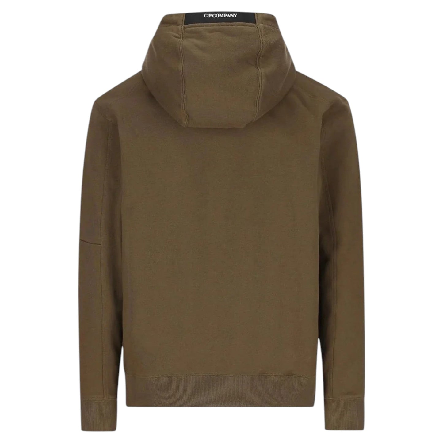 C.P. Company, Brushed Cotton Fleece Green Hoodie