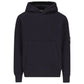 C.P. Company, Brushed Cotton Fleece Navy Blue Hoodie