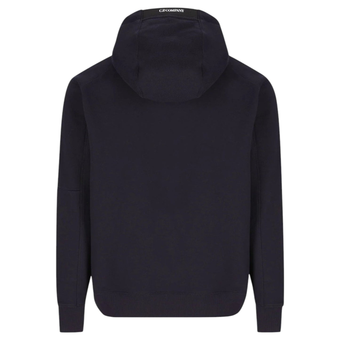 C.P. Company, Brushed Cotton Fleece Navy Blue Hoodie
