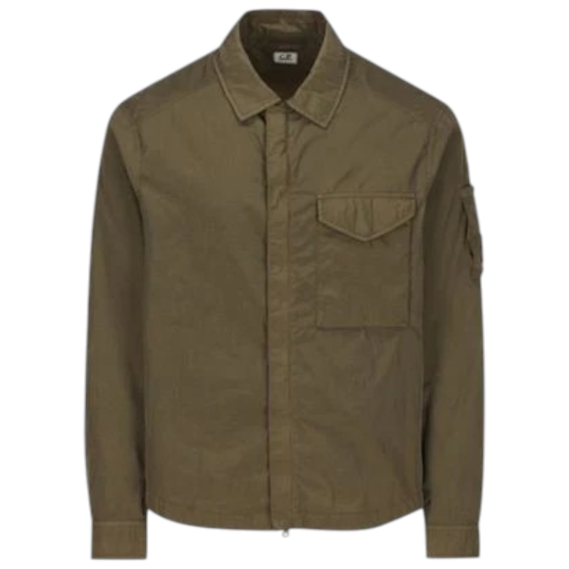 C.P. Company, Chrome-R Full Zip Dark Green Overshirt